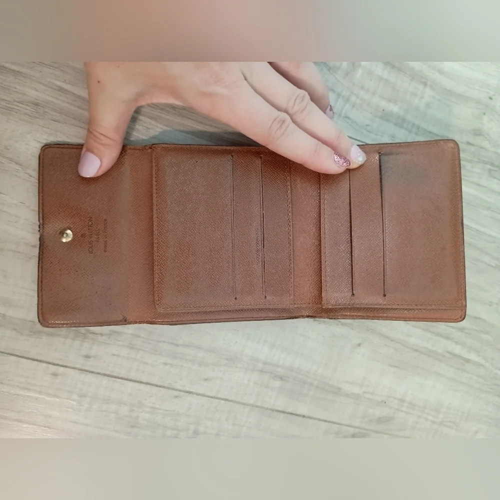 LOUIS VUITTON Bi -fold Wallet Monogram Monogram Canvas Authentic